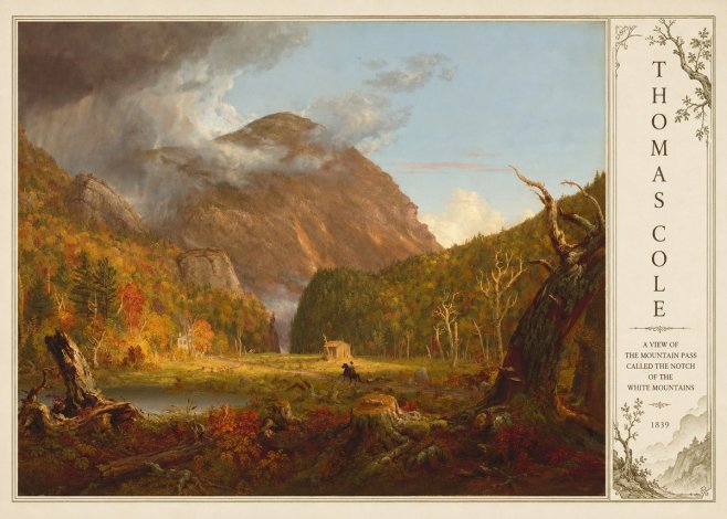 Thomas Cole A View of the Mountain Pass Called the Notch of the White Mountains No4 - Affiche