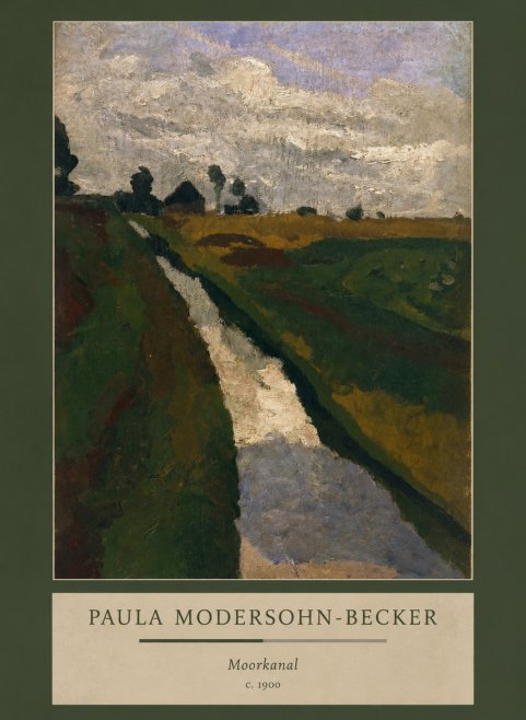 Paula Modersohn-Becker Moorkanal No3 - Affiche