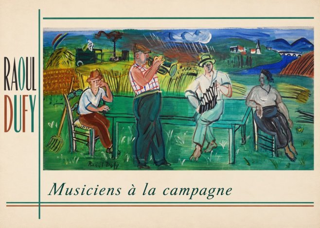 Raoul Dufy Musiciens À La Campagne No2 - Affiche