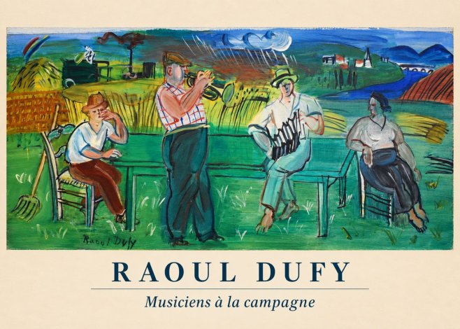 Raoul Dufy Musiciens À La Campagne No6 - Affiche