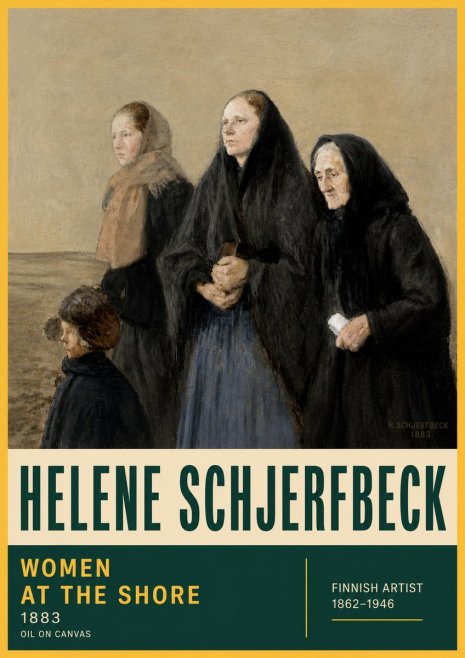 Helene Schjerfbeck Women at the Shore No6 - Affiche