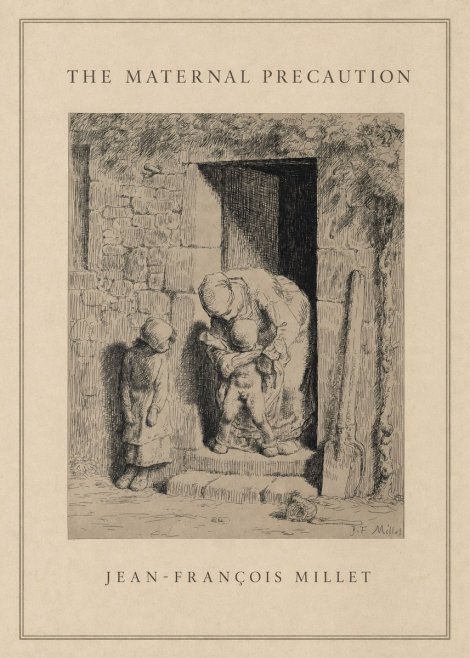 Jean-François Millet The Maternal Precaution No1 - Affiche
