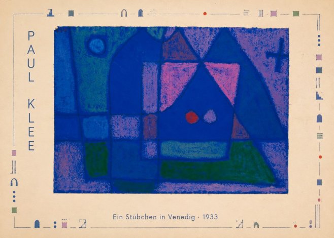 Paul Klee Ein Stübchen in Venedig No4 - Affiche