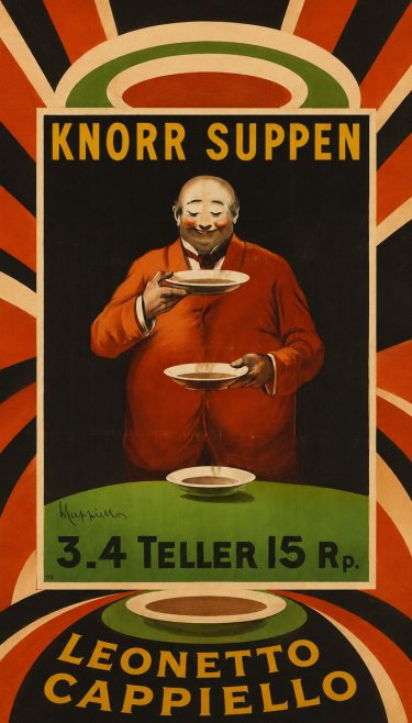 Leonetto Cappiello Knorr Suppen No4 - Affiche