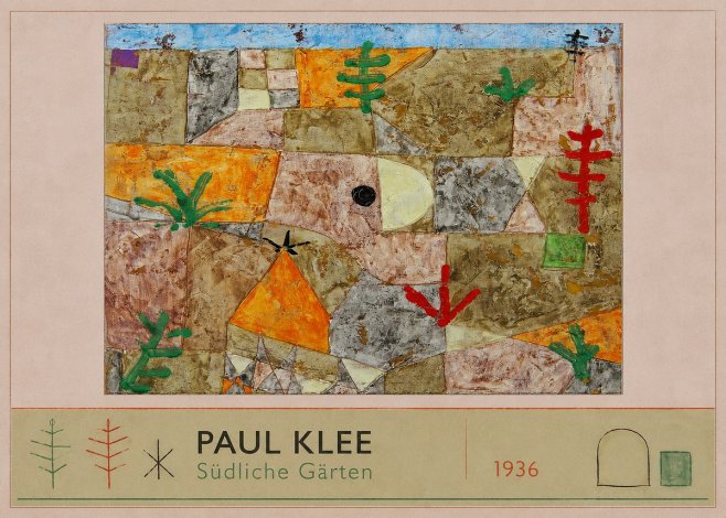 Paul Klee Südliche Gärten No2 - Affiche