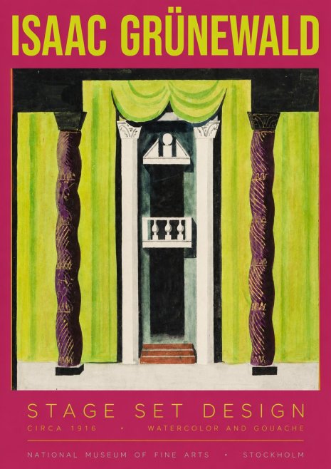 Isaac Grünewald Stage Set Design No3 - Affiche
