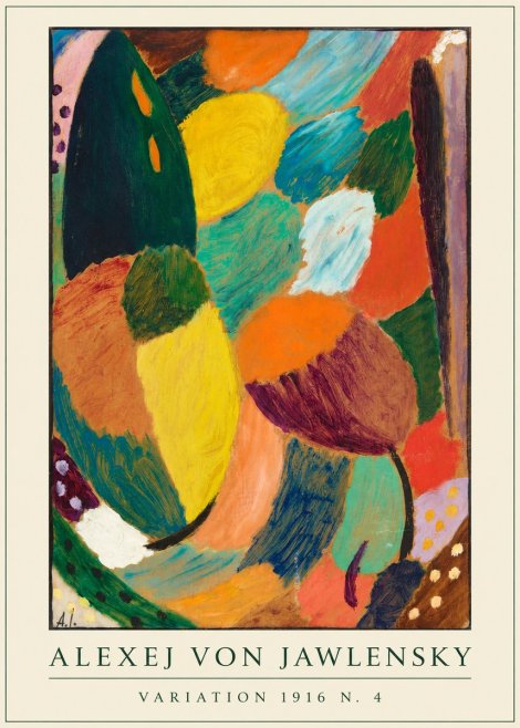 Alexej von Jawlensky Variation 1916 N.4 No4 - Affiche
