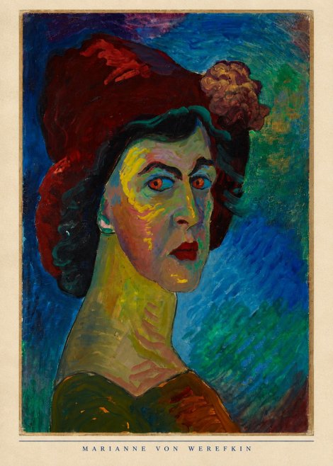 Marianne von Werefkin Self-portrait No6 - Affiche