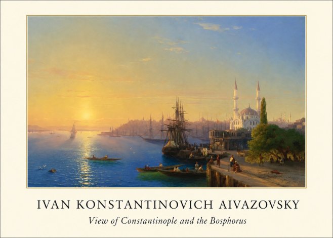 Ivan Konstantinovich Aivazovsky View of Constantinople and the Bosphorus No4 - Affiche
