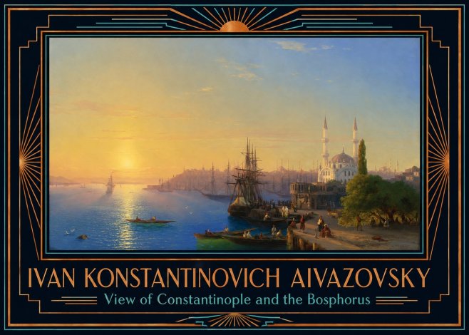 Ivan Konstantinovich Aivazovsky View of Constantinople and the Bosphorus No6 - Affiche