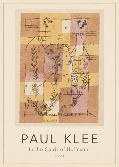 Paul Klee In the Spirit of Hoffmann No3 - Affiche