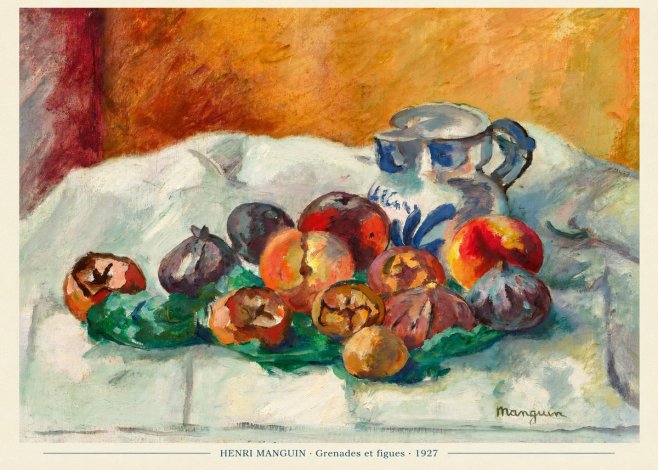 Henri Manguin Grenades Et Figues No6 - Affiche