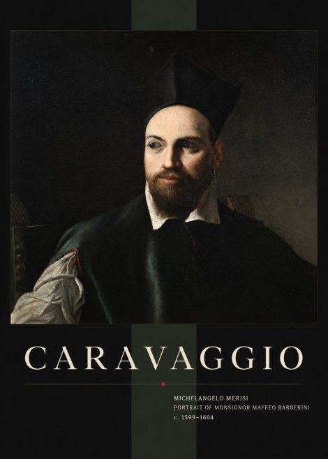 Michelangelo Merisi da Caravaggio Portrait of Monsignor Maffeo Barberini No4 - Affiche