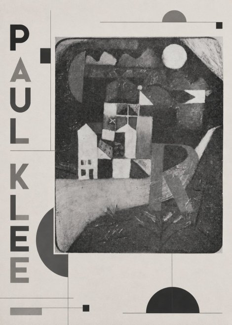Paul Klee Village in the Mountains No2 - Affiche