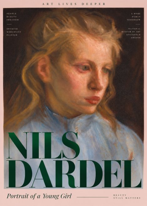 Nils Dardel Portrait of a Young Girl No6 - Affiche