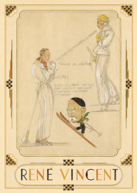 René Vincent Ttailleur-chemisier-couturier No6 - Affiche