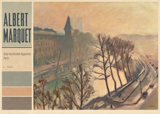 Albert Marquet Quai Des Grands-augustins, Paris · C. 1934 No4 - Affiche