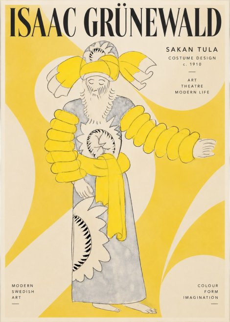Isaac Grünewald Sakan Tula - Costume Design No3 - Affiche