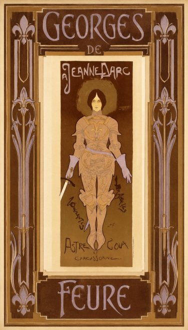 Georges de Feure Jeanne D'arc No5 - Affiche