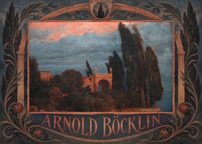Arnold Böcklin Roman Villa No6 - Affiche