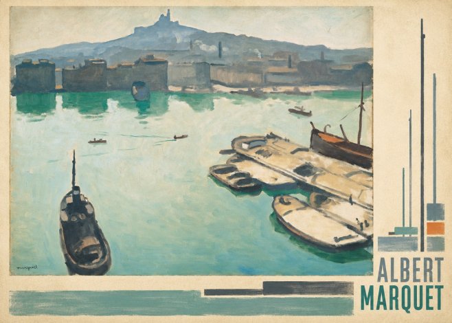 Albert Marquet Port of Marseille No4 - Affiche