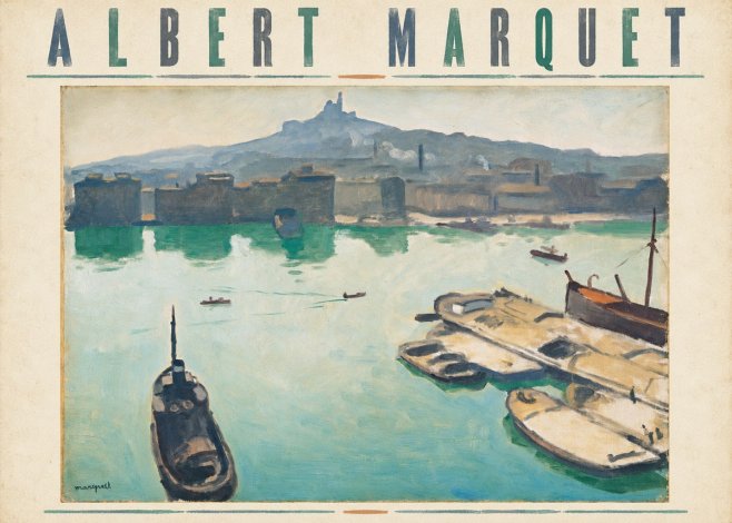 Albert Marquet Port of Marseille No5 - Affiche