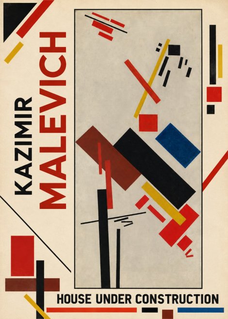 Kazimir Malevich House Under Construction No1 - Affiche