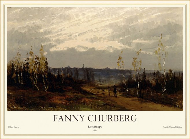 Fanny Churberg Landscape No1 - Affiche