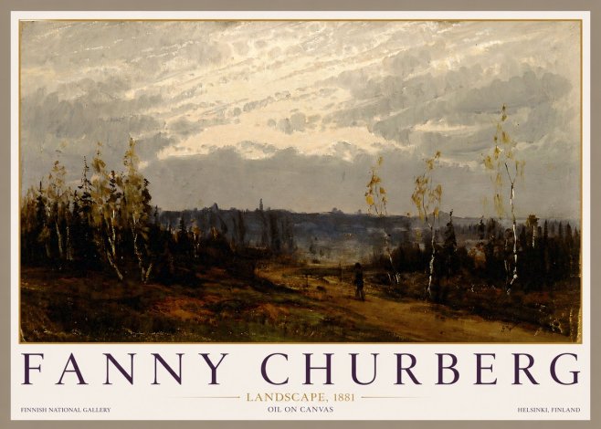Fanny Churberg Landscape No3 - Affiche