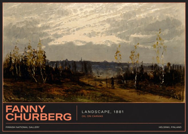Fanny Churberg Landscape No4 - Affiche