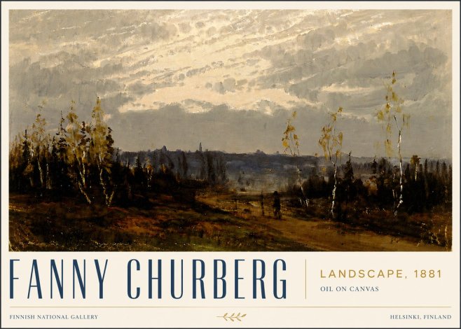 Fanny Churberg Landscape No5 - Affiche