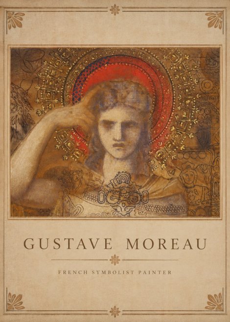 Gustave Moreau L'apparition II No1 - Affiche