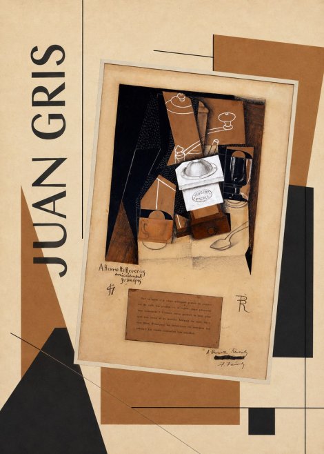Juan Gris Still Life with Coffee Grinder II No2 - Affiche