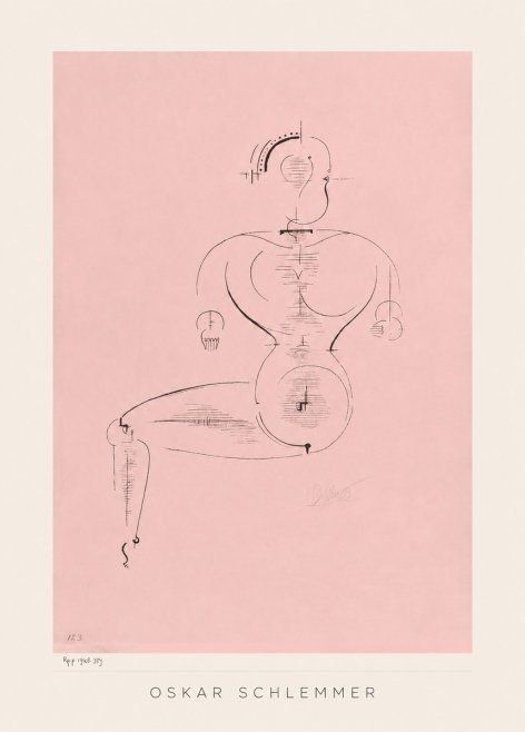 Oskar Schlemmer Figur L 1 No3 - Affiche