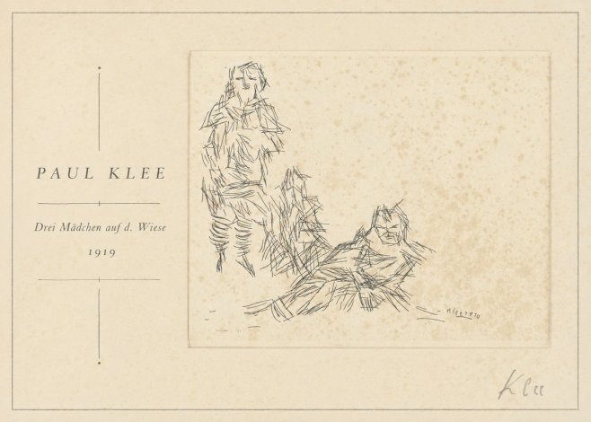 Paul Klee Drei Mädchen Auf D. Wiese No1 - Affiche