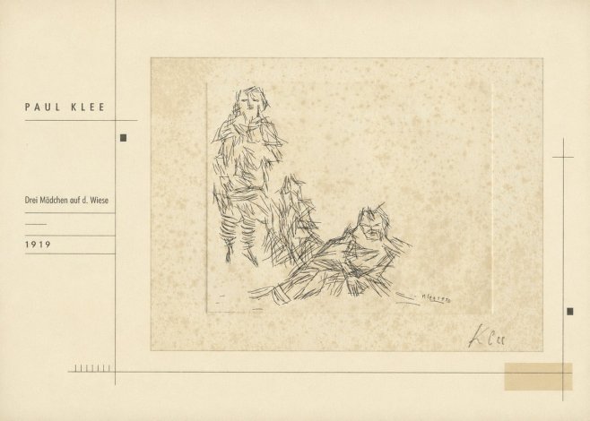 Paul Klee Drei Mädchen Auf D. Wiese No2 - Affiche