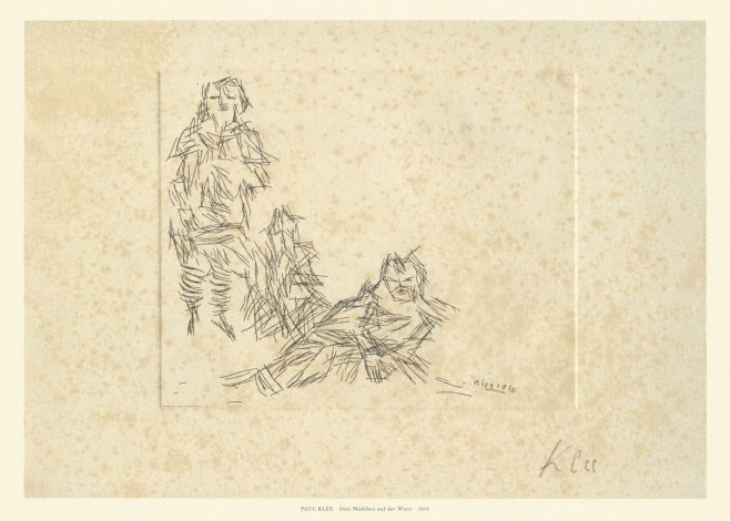 Paul Klee Drei Mädchen Auf D. Wiese No6 - Affiche