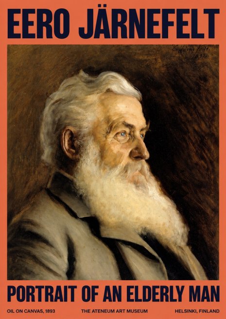 Eero Järnefelt Portrait of an Elderly Man No2 - Affiche