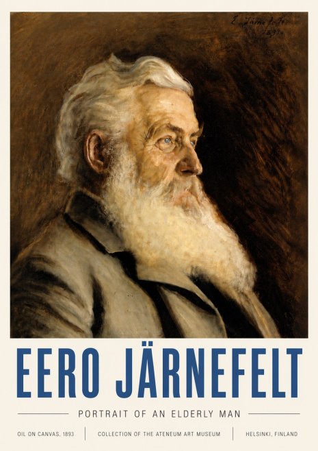 Eero Järnefelt Portrait of an Elderly Man No6 - Affiche
