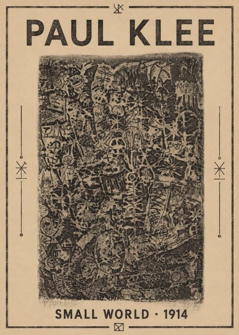 Paul Klee Small World No1 - Affiche