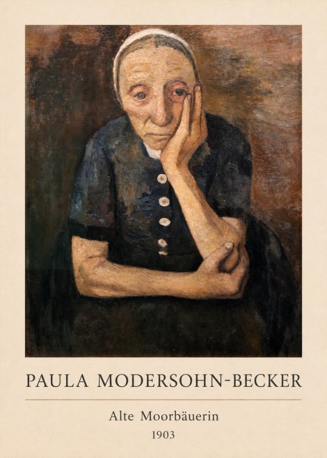 Paula Modersohn-Becker Alte Moorbäuerin No3 - Affiche