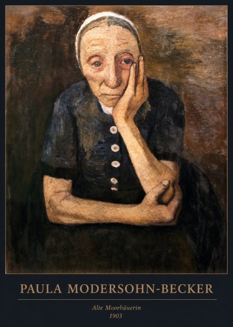 Paula Modersohn-Becker Alte Moorbäuerin No6 - Affiche