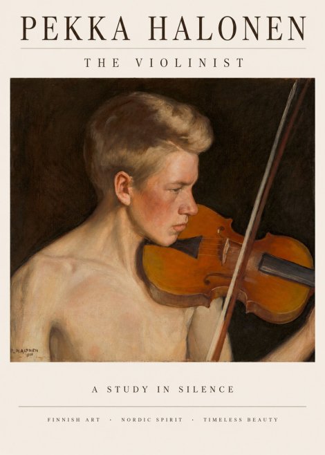 Pekka Halonen The Violinist No2 - Affiche
