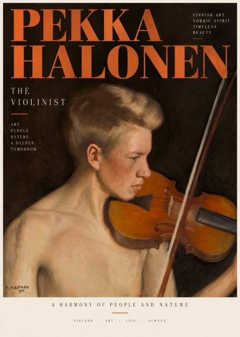 Pekka Halonen The Violinist No3 - Affiche