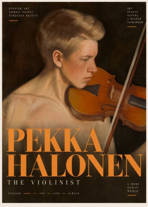 Pekka Halonen The Violinist No6 - Affiche