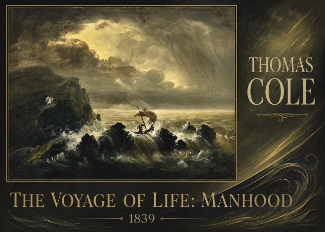 Thomas Cole The Voyage of Life: Manhood IV No2 - Affiche