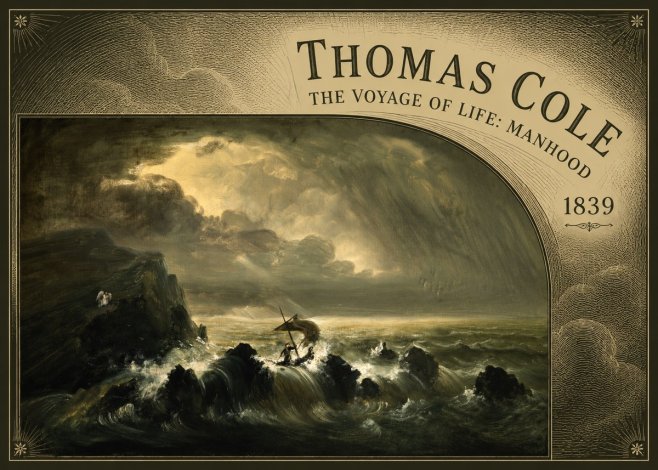 Thomas Cole The Voyage of Life: Manhood IV No5 - Affiche