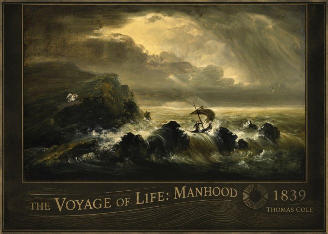 Thomas Cole The Voyage of Life: Manhood IV No6 - Affiche