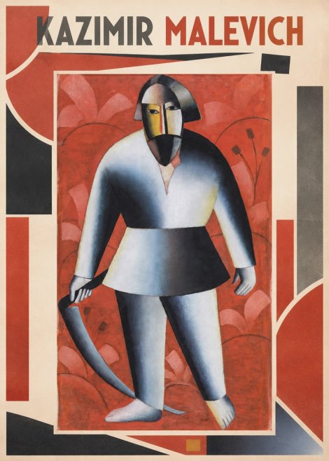 Kazimir Malevich Peasant with Scythe No1 - Affiche