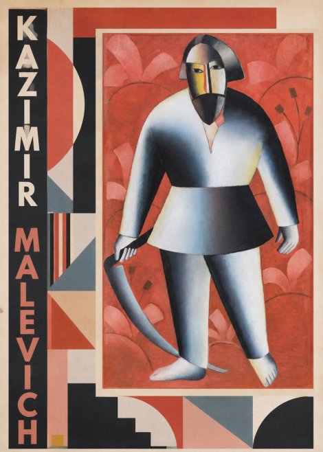 Kazimir Malevich Peasant with Scythe No2 - Affiche